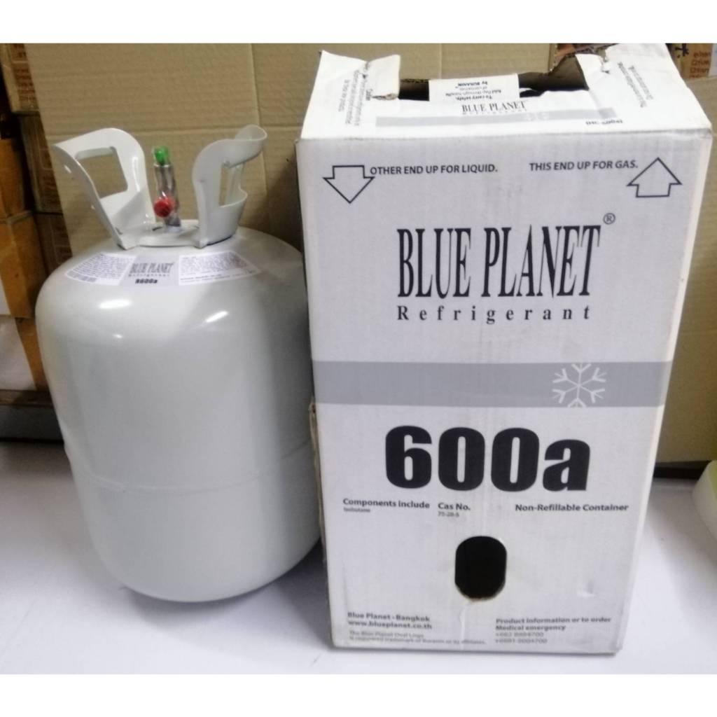 น้ำยาสำหรับ ตู้เย็น R600a ยี่ห้อ BLUEPLANET ขนาด 6.5 kg. เกรดพรีเมี่ยม