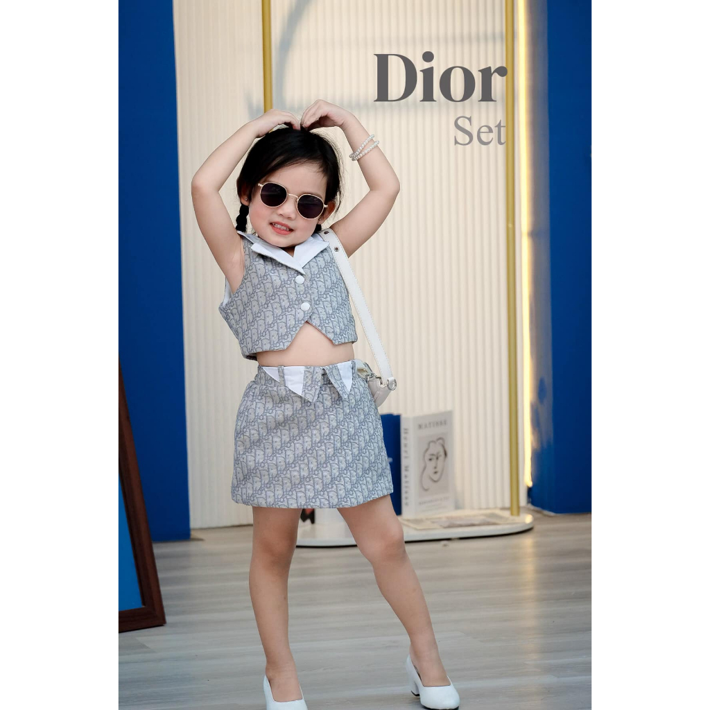 ชุดSet เด็กผู้หญิง เสื้อ+กระโปรง พร้อมส่ง (A004)