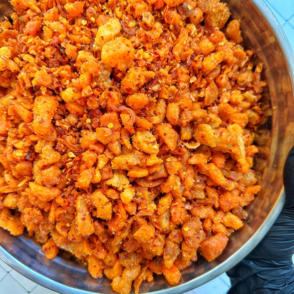 น้ำพริกกากเจียว น้ำพริกกากหมูเจียว ใช้มันแข็งล้วนๆ ตรา เอส พี ฟู้ดส์ - รูปที่ 4