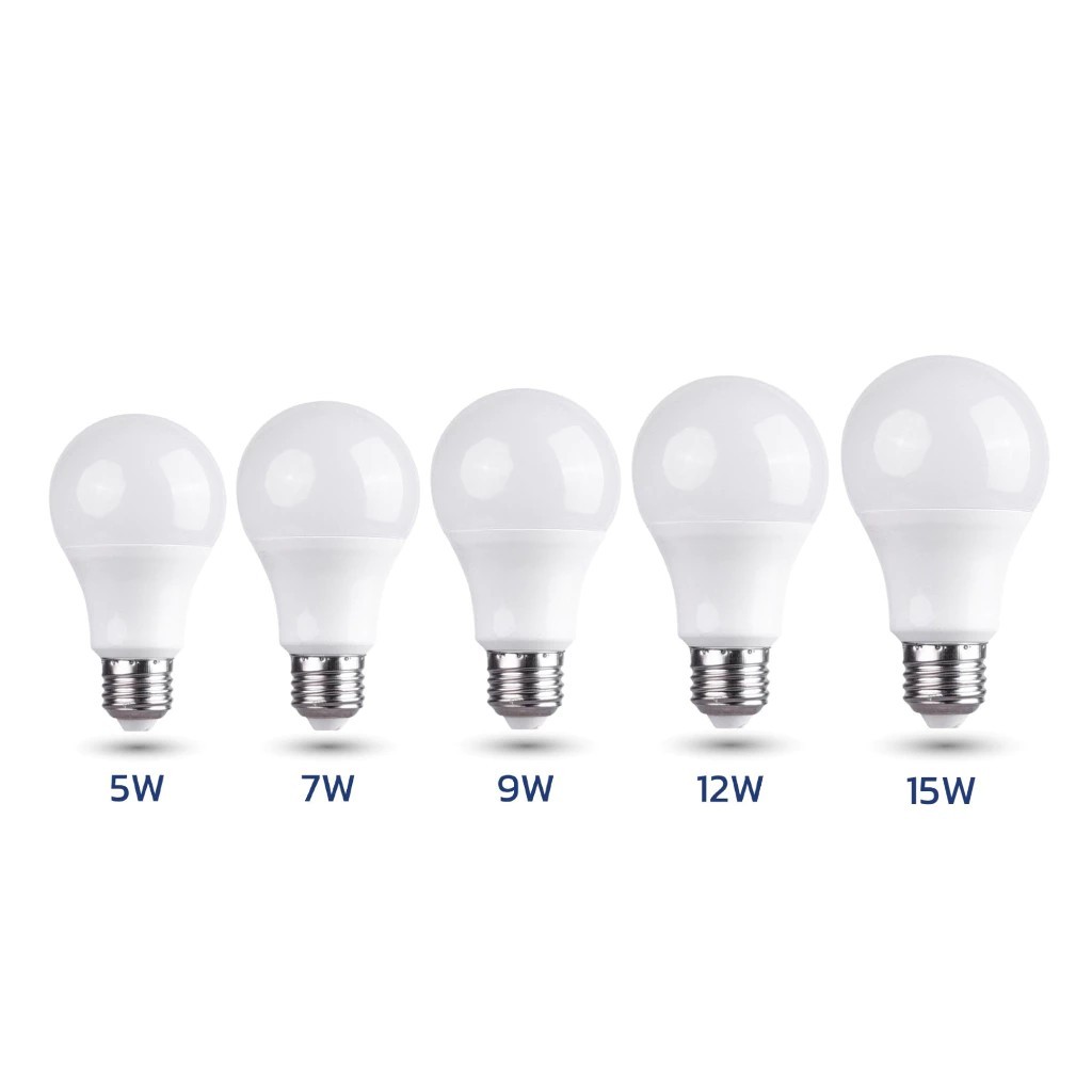1แถม1 หลอดไฟ LED หลอดไฟแอลอีดี Bulb light ขนาด 5w 7w 9w 12w 15w ขั้วรับหลอด E27 220โวลต์ Tham coffee