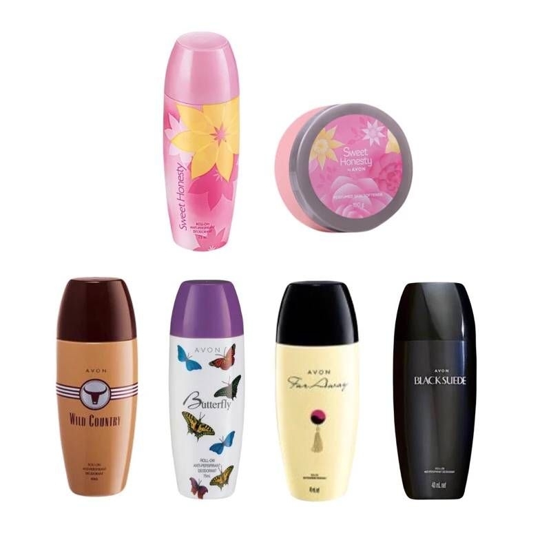 ลูกกลิ้งเอวอน ไวท์คันทรี่ สวีทฮอนเนสตี้ ฟอร์อะเวย์ แบล็กสุเอด 40ml 75 ml