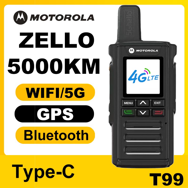 Moto T99 Radio SIM CARD วิทยุสื่อสารPOC 4G Wifi Internet Global Inter พร้อมลงระบบ ให้สามารถใช้งานได้