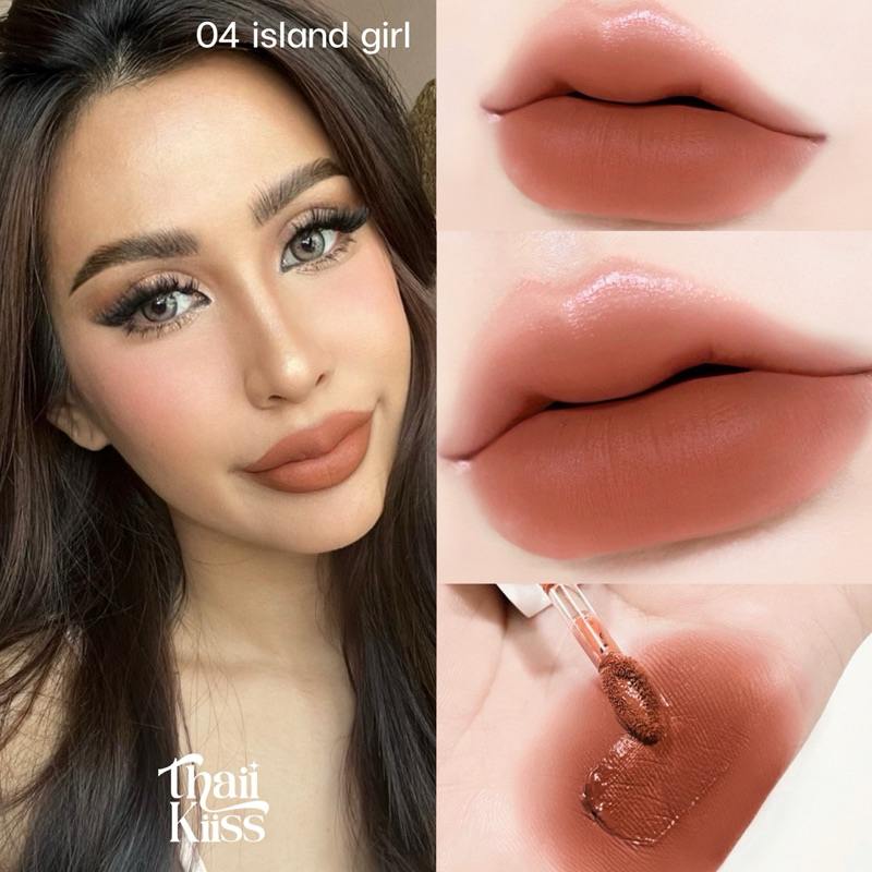 ลิปไทยคิส มินิแมท ThaiiKiiss Mini Matte Lipstick เนื้อครีม 15 เฉดสี กลบปากคล้ำ ติดทน กันน้ำ