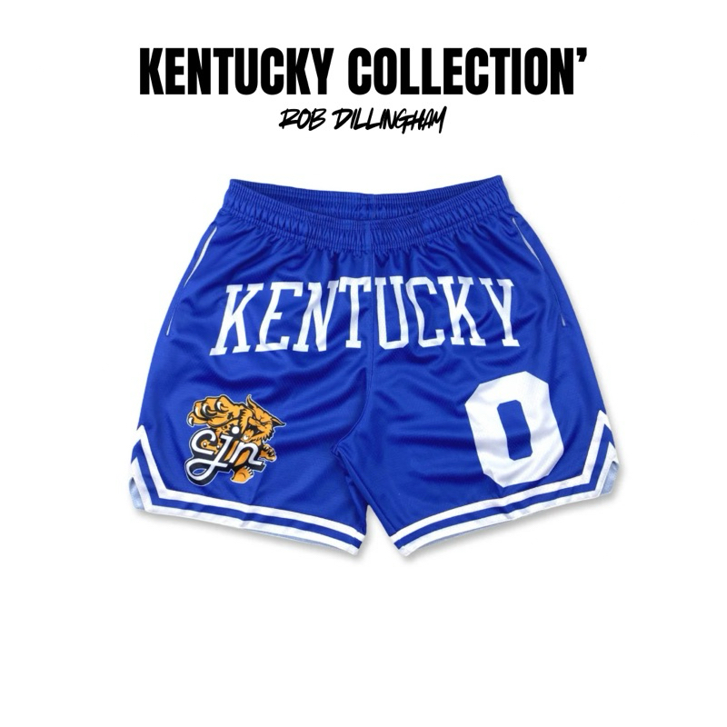 JcooN’ Rob Dillingham Kentucky Collection Basketball Shorts (Blue) กางเกงบาสขาสั้น กางเกงบาส NBA