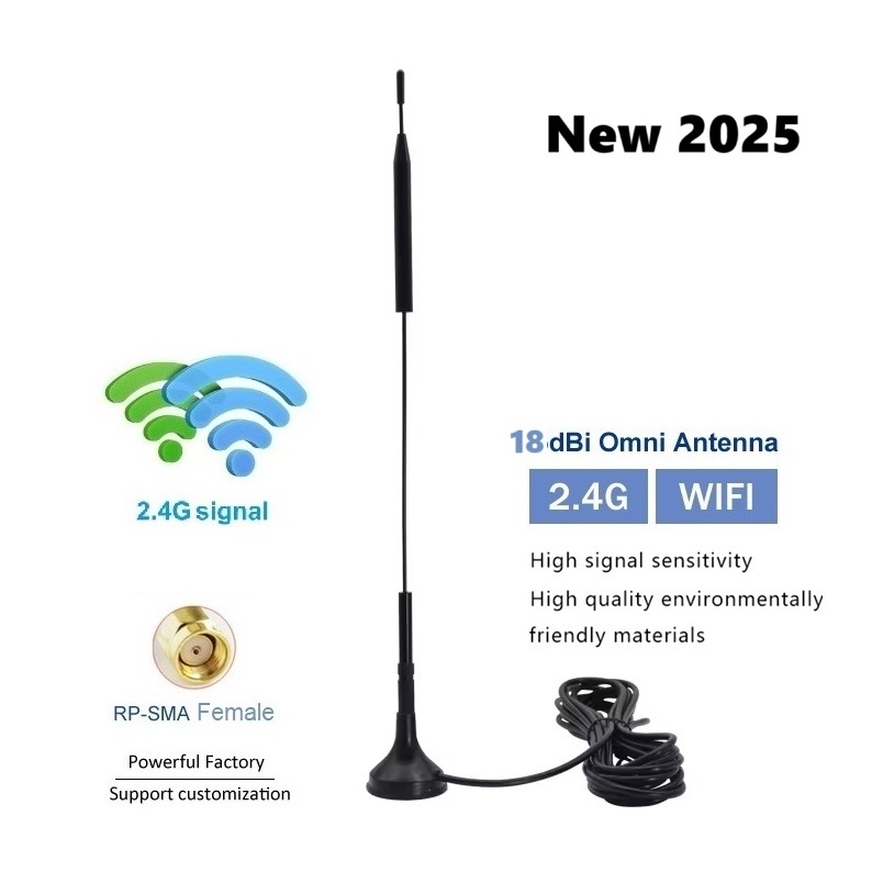 เสาอากาศ Wifi Antenna 18dBi 2.4GHz High Gain Small Suction Cup