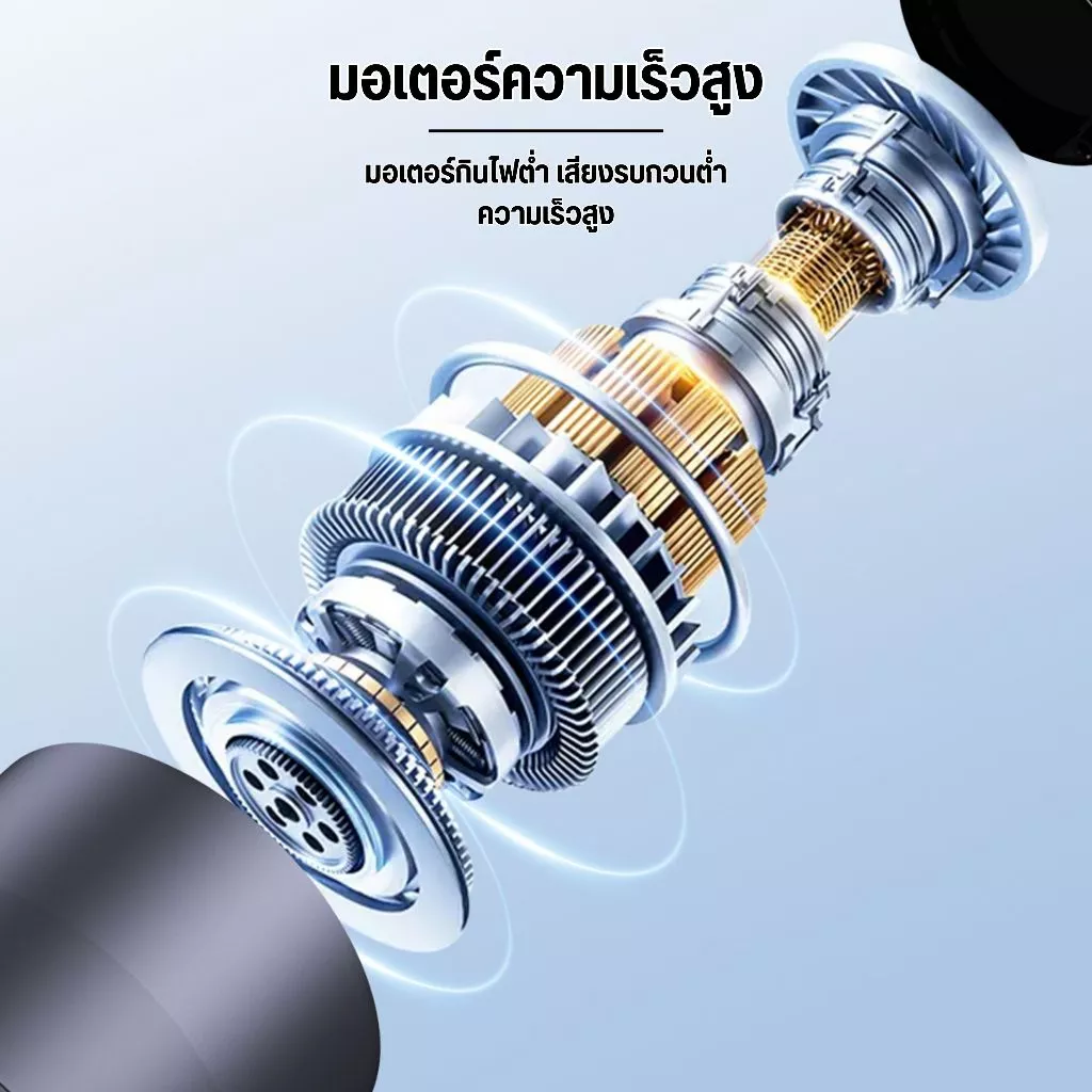 พัดลมมือถือ ปรับระดับได้ 199 ระดับ เคสอลูมิเนียม พัดลมพกพา ไม่มีใบมีด ชาร์จเร็ว 2 ชม ใช้งานต่อเนื่อง 15 ชม thumbnail 8