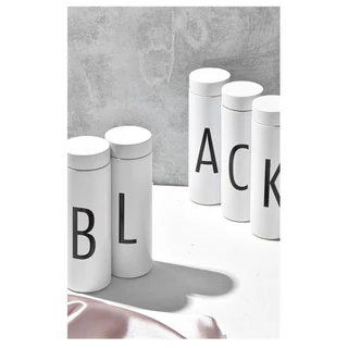 (พร้อมส่งจากไทย) กระบอกน้ำเก็บความ ร้อน - เย็น ตัวอักษร A ถึง Z วัสดุ Stainless 304 ขนาด 500ml เก็บนาน4 ชั่วโมง
