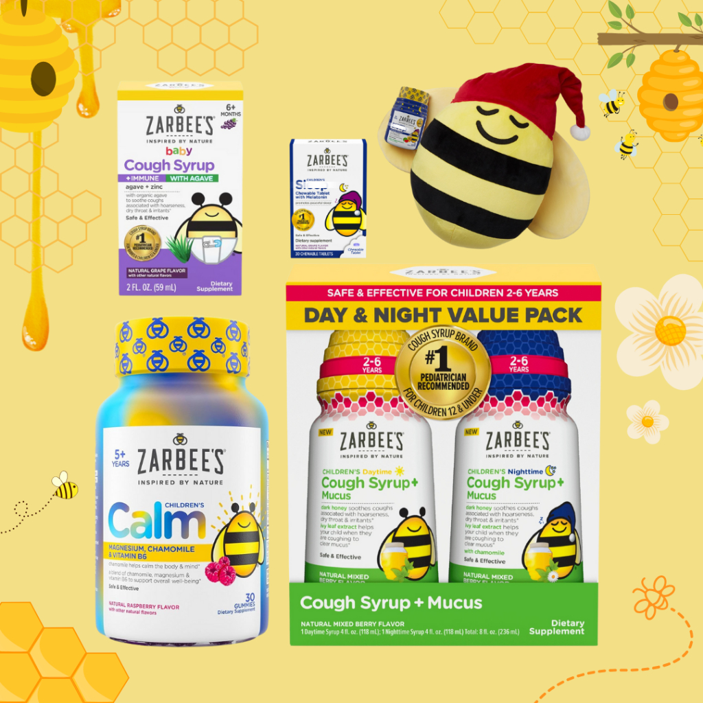 Zarbee's Kid's Cough + Mucus Day/Night ไซรัปบรรเทาอาการไอ ผลิตจากธรรมชาติแท้ 100%