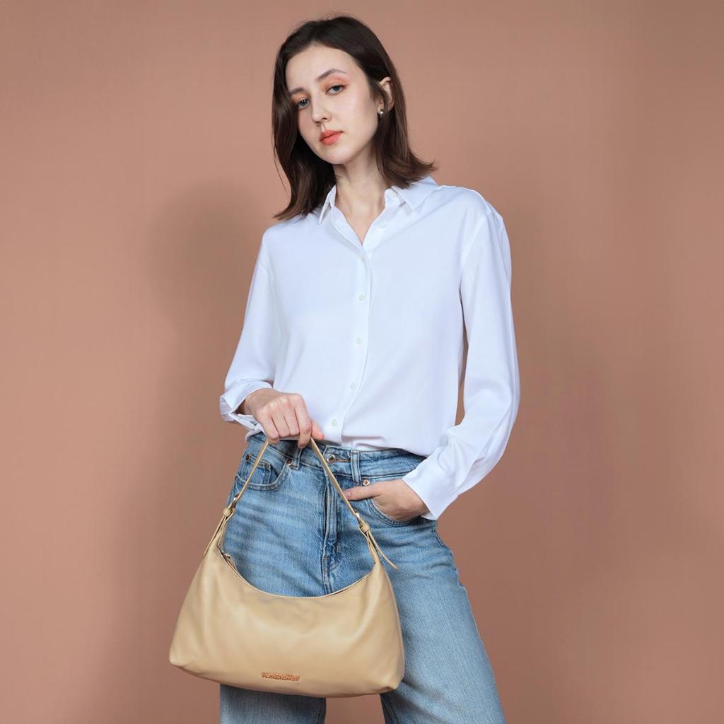 Montana West รุ่น Hobo Bag Shoulder Bags กระเป๋าสะพายไหล่สำหรับผู้หญิง สายหนัง หนังนิ่ม (MWC-073)