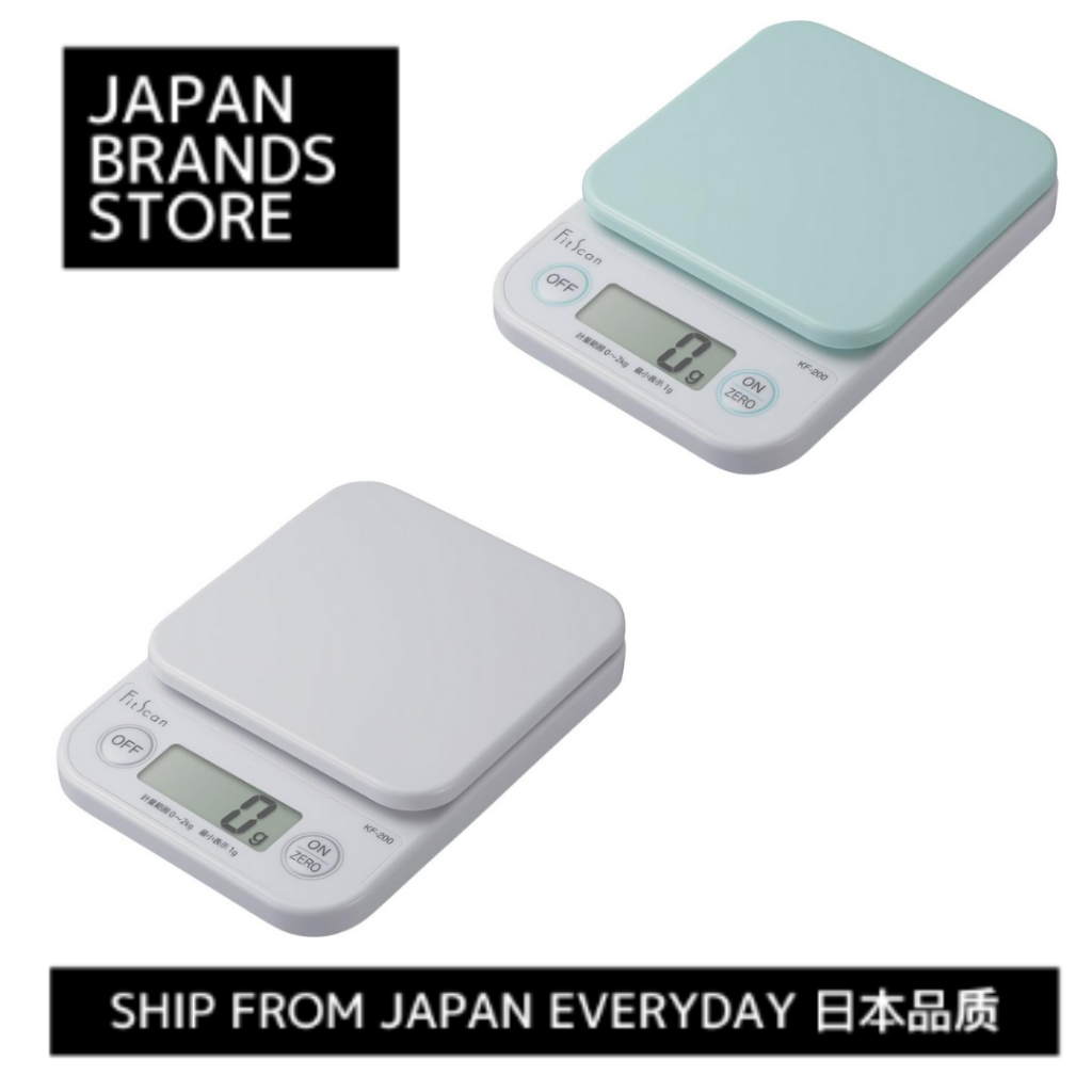 [Ship from Japan Direct] Tanita Cooking Scale, Measures up to 2kg in 1g Increments, White KF-200 WH/