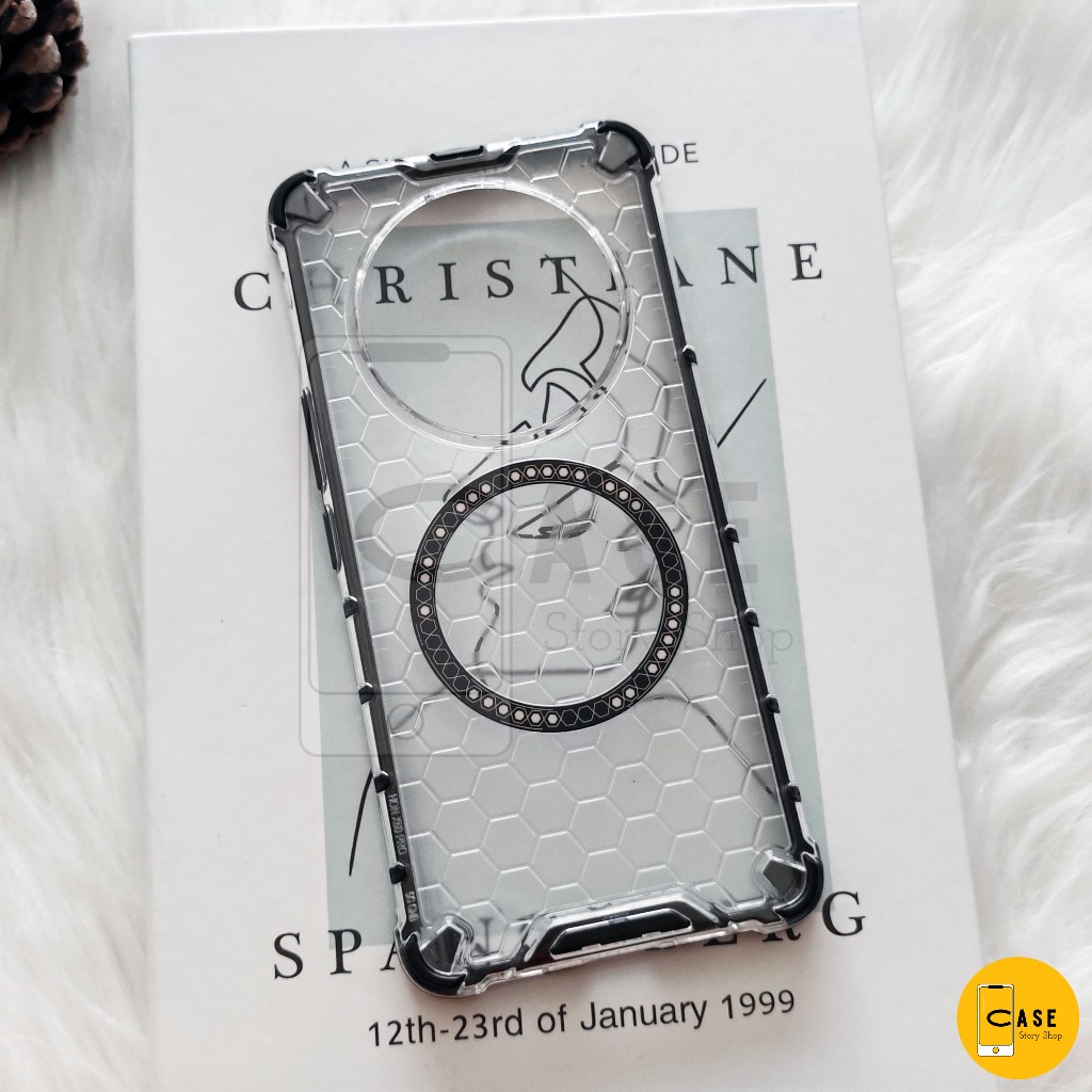 เคส Honor X9C / X9c Smart / X7C ส่งจากไทย มีแม่เหล็ก กันกระแทก ลายรังผึ้ง