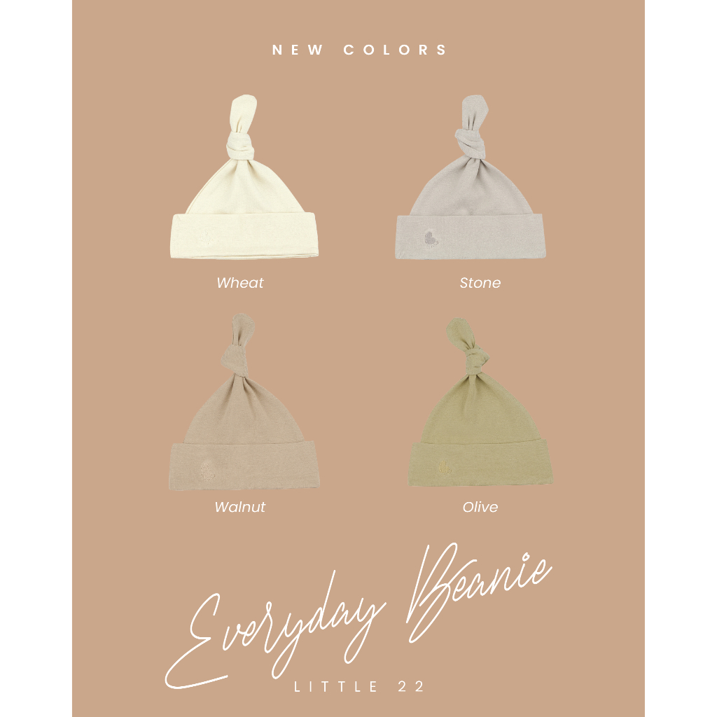 (New Colors 2025) Everyday Beanie (Cotton 100%)