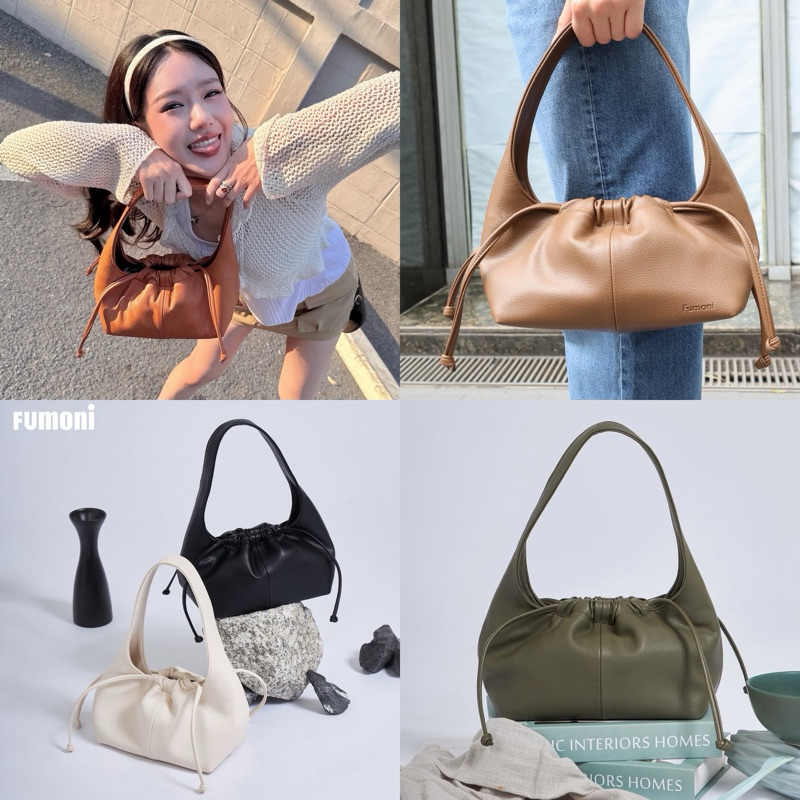 Fumoni – Gyoza (M) พิเศษ!แถมสายยาว (Premium Vegan Leather) พร้อมส่ง