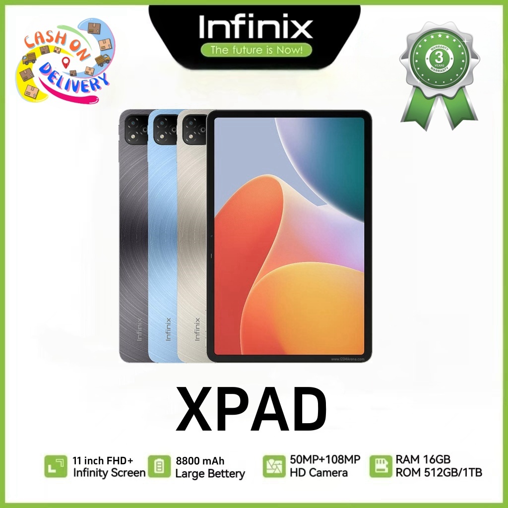 【COD】INFINIX XPAD รองรับ2ซิม 11นิ้ว 16+512GB wifi 5G แท็บเล็ต การศึกษาออนไลน์ 8800mAh แท็บเล็ตราคาถูก รับประกันร้าน 3 ปี