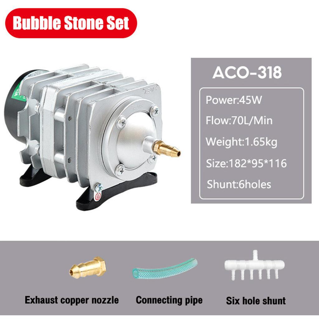 HAILEA ปั๊มออกซิเจน ACO-318 45W ACO-208/308/318 ปั๊มออกซิเจน ปั๊มลมลูกสูบ เครื่องเติมอากาศ ออกซิเจนตู้ปลา ออกซิเจนกุ้ง ป