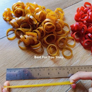 หนังยาง วงเล็ก หนังยางแก้ว หนา 6 มิลx ขนาดวง 2.5 cm (50&200 g.) คุณภาพดีมาก ยางรัดของ ทนทาน ยืดหยุ่นดี rubber band (TT)