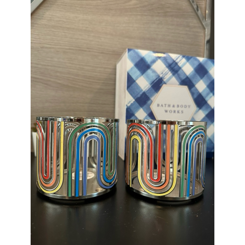 แท้ Bath and Body Works Candle Holder เคสใส่เทียน เชิงเทียน สำหรับเทียน 3 wicks (ก้อนใหญ่) พร้อมส่ง