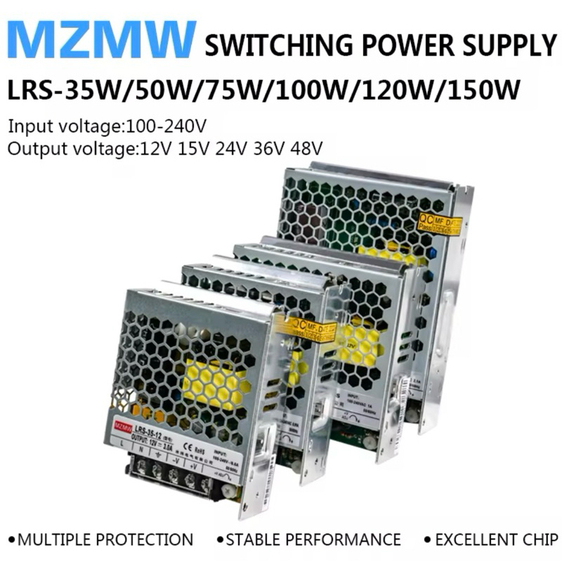 Power supply switching 24vdc 2.1A 50W 12Vdc 1.6A 20W ภาคจ่ายไฟตู้คอนโทรล
