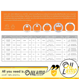 Lamptan หลอดซาลาเปา 24w 30w 32w 35w 42w LED LENS MODULE และ 24w LENS Module SWITCH 3 STEPS (สลับ3สี)