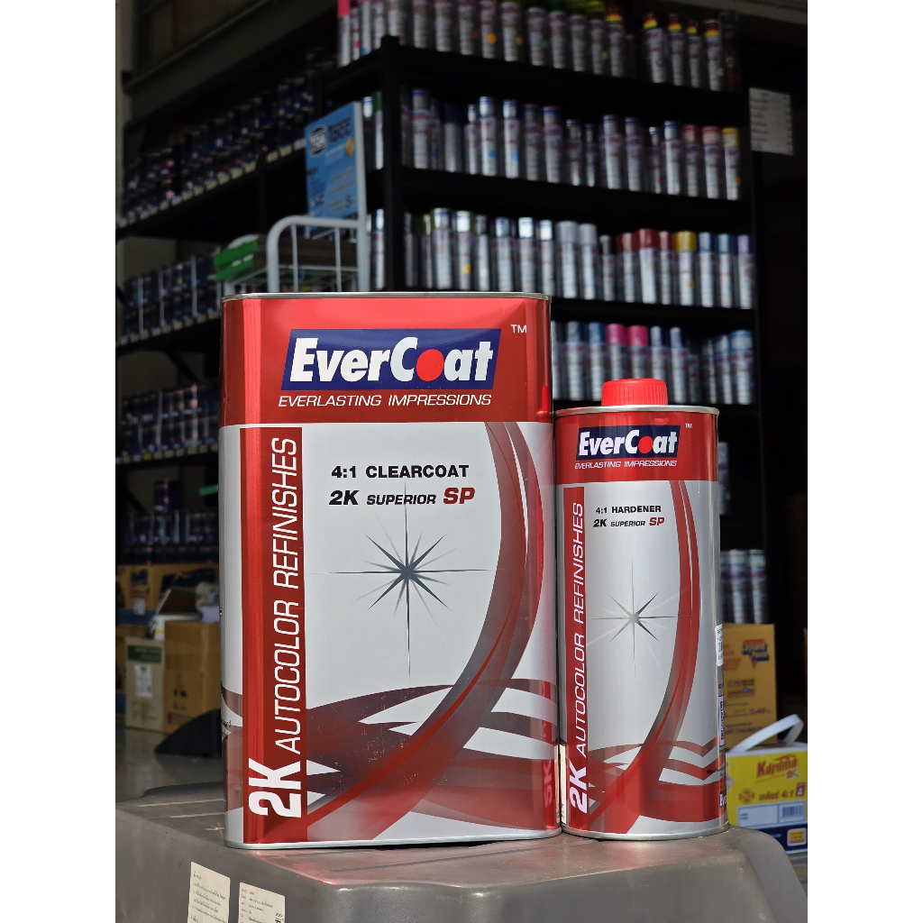 แล็กเกอร์/เคลือบเงาสำหรับรถยนต์ EVERCOAT เอเวอร์โคท 2K 4:1 - ชุดใหญ่