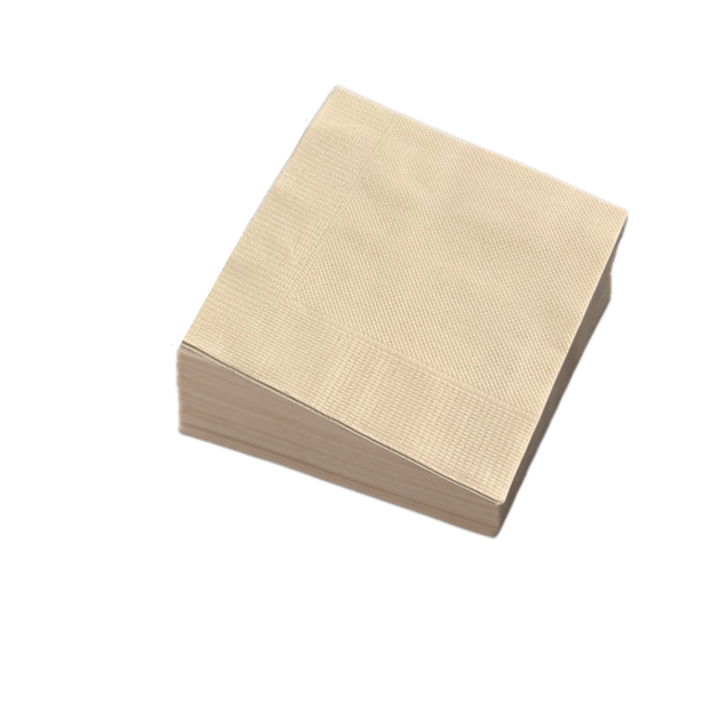 พร้อมส่ง!! [แพ็ค50/100แผ่น] กระดาษเช็ดปากค็อกเทล 23X23  หนา 1 ชั้น สีน้ำตาล กระดาษทิชชู่เช็ดปาก ทิชชู่พันแก้วกาแฟ - รูปที่ 3