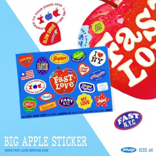SUPERDADDY | Big Apple Sticker สติ๊กเกอร์ ขนาด a6 สุดน่ารัก