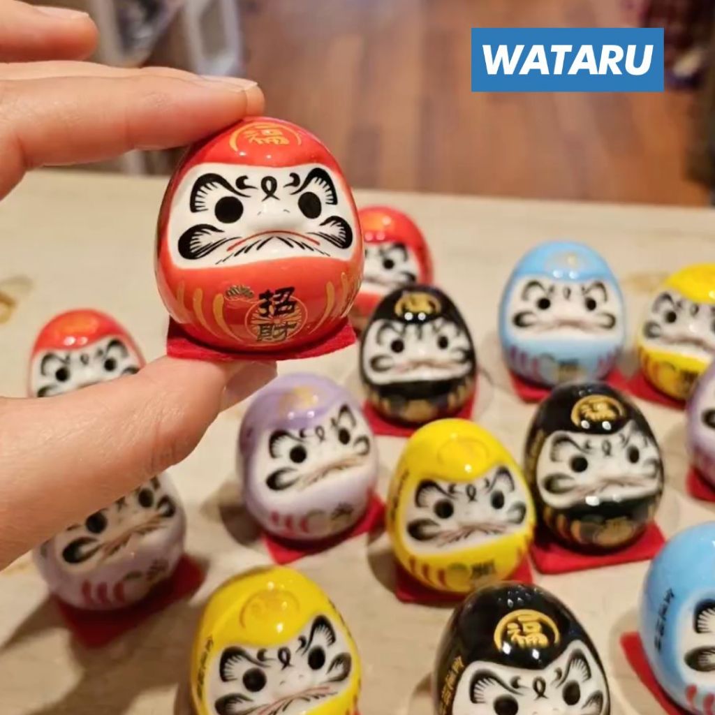 WATARU ขายแยก 1 ตัว ตุ๊กตาดารุมะ ขนาด 5 cm - Daruma doll Takasaki Japan