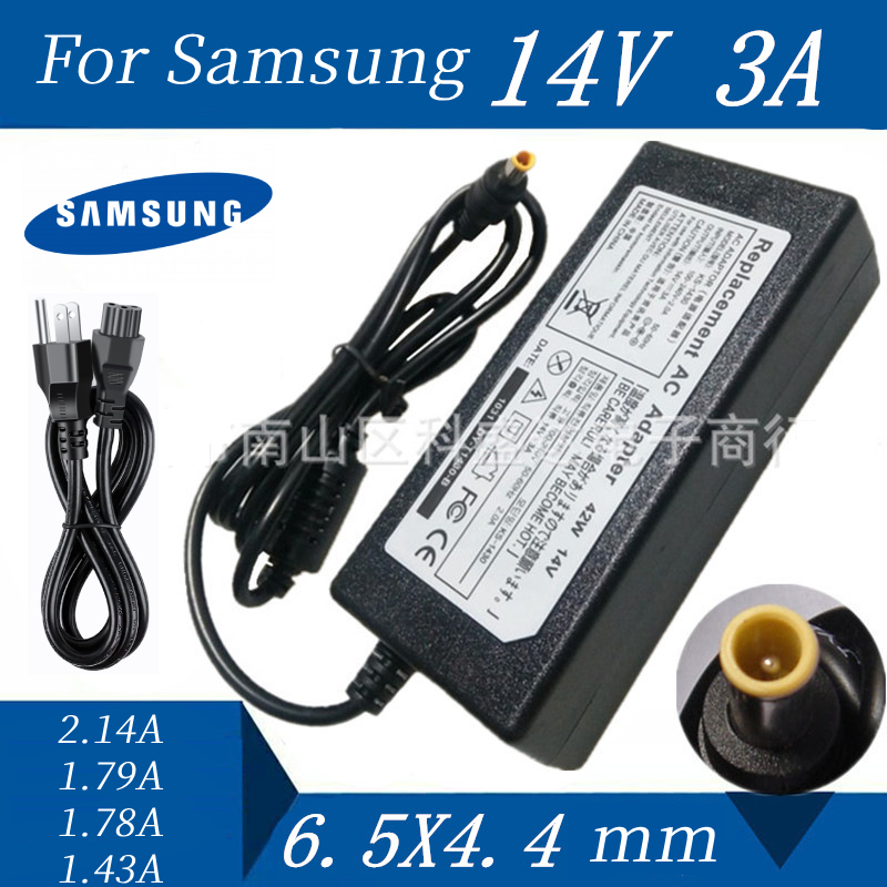 อะแดปเตอร์จอซัมซุง Samsung 14V *หัวขนาด6.5x4.4[ใช้ได้ทั้ง3.0A-1.43A] สายชาร์จไฟ Monitor Adapter for Samsung SyncMaster