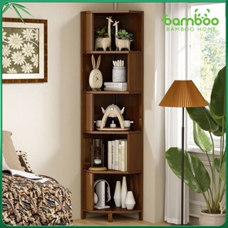 🎋 [3-5ชั้น] ชั้นวางหนังสือมุม ตู้เก็บของมุม ตู้สามเหลี่ยม ตู…