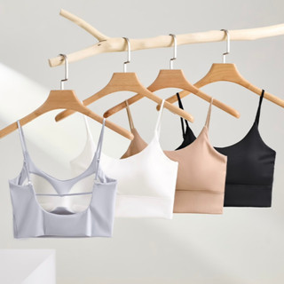 เสื้อครอป เสื้อสายเดี่ยว สปอร์ตบรา เสื้อกล้ามผู้หญิง บราผ้าน…