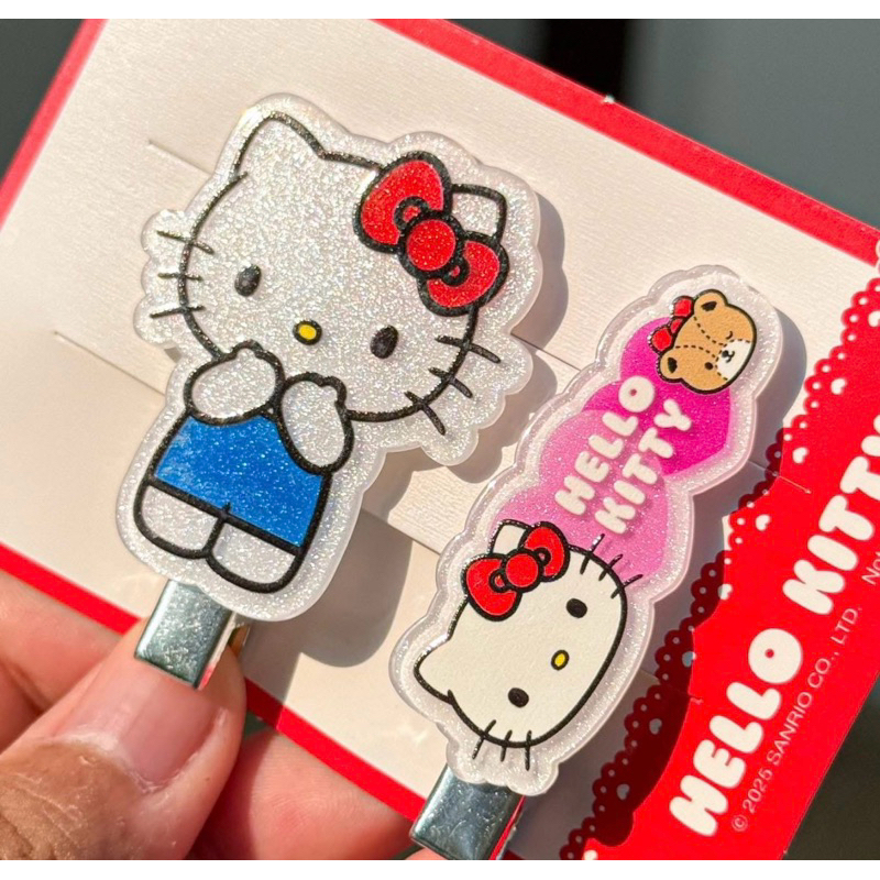 Hello Kitty ลูกอมรูปหัวใจกลิ่นสตรอเบอร์รี่ พร้อมแฮร์คลิปลายเฮลโลคิตตี้ 5 กรัม