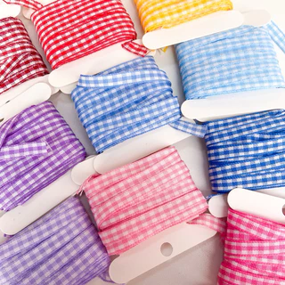 ♡ พร้อมส่ง | (5 หลา) Scott Ribbon โบว์ ริบบิ้น ลายสก็อต ขนาด 6 mm / 0.6 cm
