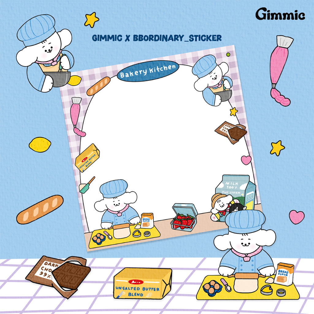 🍰🍞 New Memo pad 🥖กระดาษโน๊ตเล็ก คอลเลคชั่นใหม่ ตีม "Bakery Kitchen" (Gimmic ✖️ bbordinary_sticker) ลายน่ารักน่าสะสมสุบๆ💕