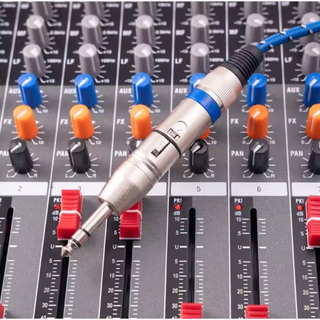 TNK แจ๊คต่อสเตอริโอ6.35mm TO XLR CANNONปลั๊กไมค์ตัวผู้ ท้าย แคนน่อน ตัวผู้-เมีย ปลั๊กไมค์ ท้าย XLR ผู้-เมีย หัวแปลงแจ๊ค