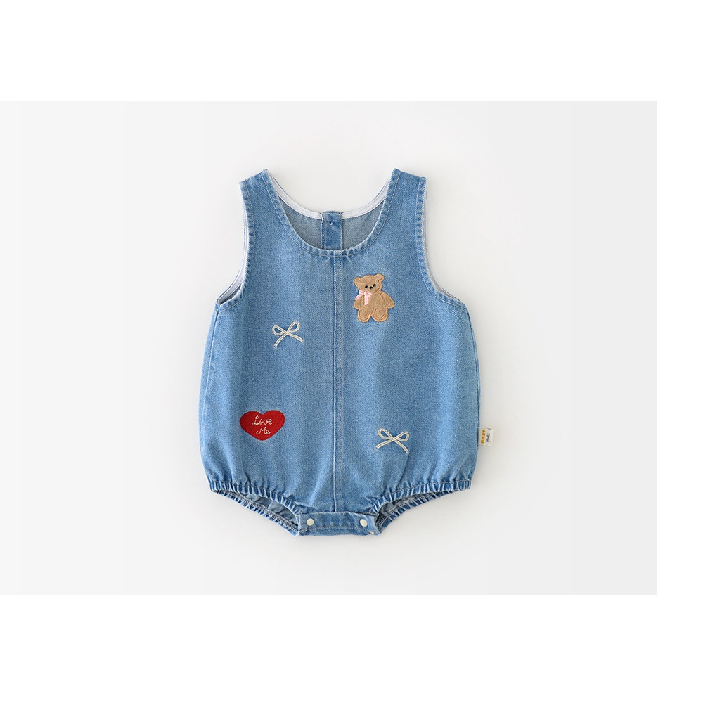 NT Baby – 099 (สินค้าพร้อมส่ง) ชุดจั๊มเอี๊ยม เอี๊ยมยีนส์ ลายการ์ตูน สไตล์เกาหลี น่ารัก เซ็ท2ชิ้น เสื้อ+เอี๊ยม ราคา ถูกที่สุด ดีลบีเคเค แกลเลอรีภาพที่ 7
