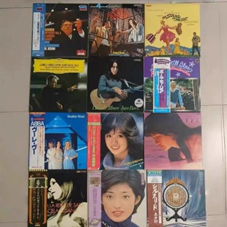 LP แผ่นเสียงไวนิล (ญี่ปุ่น) ขนาด 12 นิ้ว แบบสุ่ม10 แผ่น สุดค…