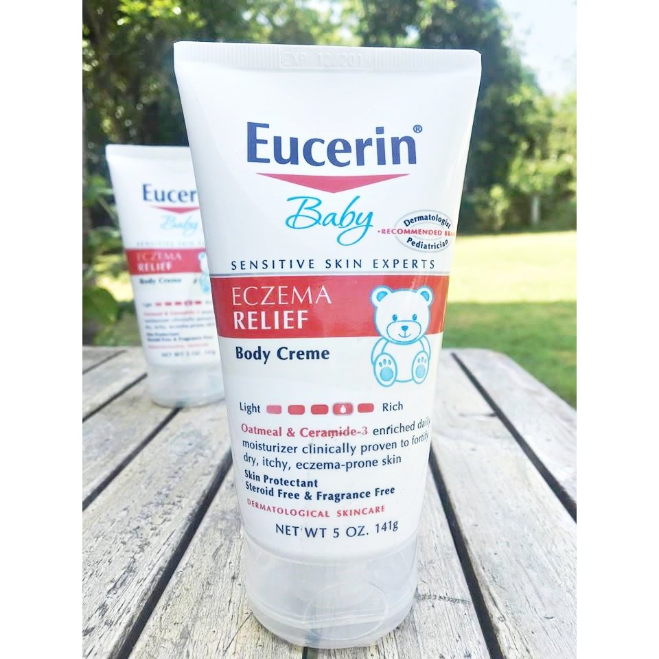 (Eucerin®) Baby Eczema Relief ครีมทาผิวเด็ก ผิวผื่นแพ้ ผิวแห้งมาก ผิวแพ้ง่าย 141g