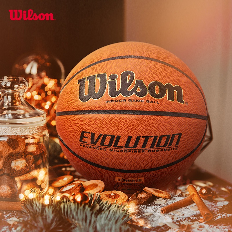 WILSON Evolution Game ลูกบาสเกตบอล PU 100% Size 7 WTB0516 Official Store