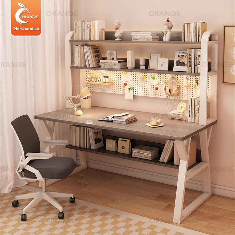 Orange โต๊ะเกมมิ่ง โต๊ะทำงาน 80/100/120/140โต๊ะคอม ขาเหล็ก GamingTableโต๊ะเกมมิ่ง โต๊ะทำงาน