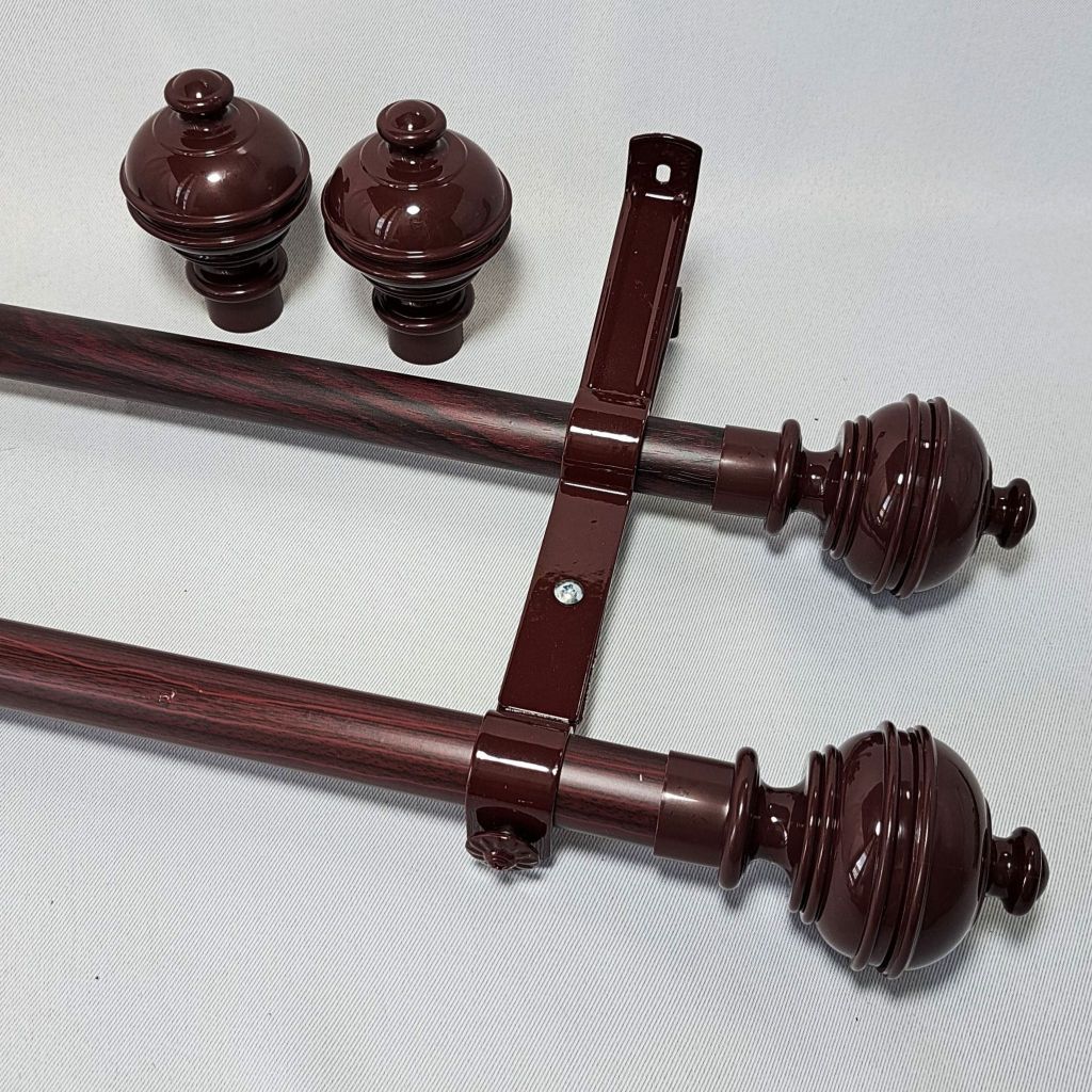 ราวม่านหัวจุกสูง 2 ชั้น สำหรับประตู  4 สี พร้อมอุปกรณ์ติดตั้ง