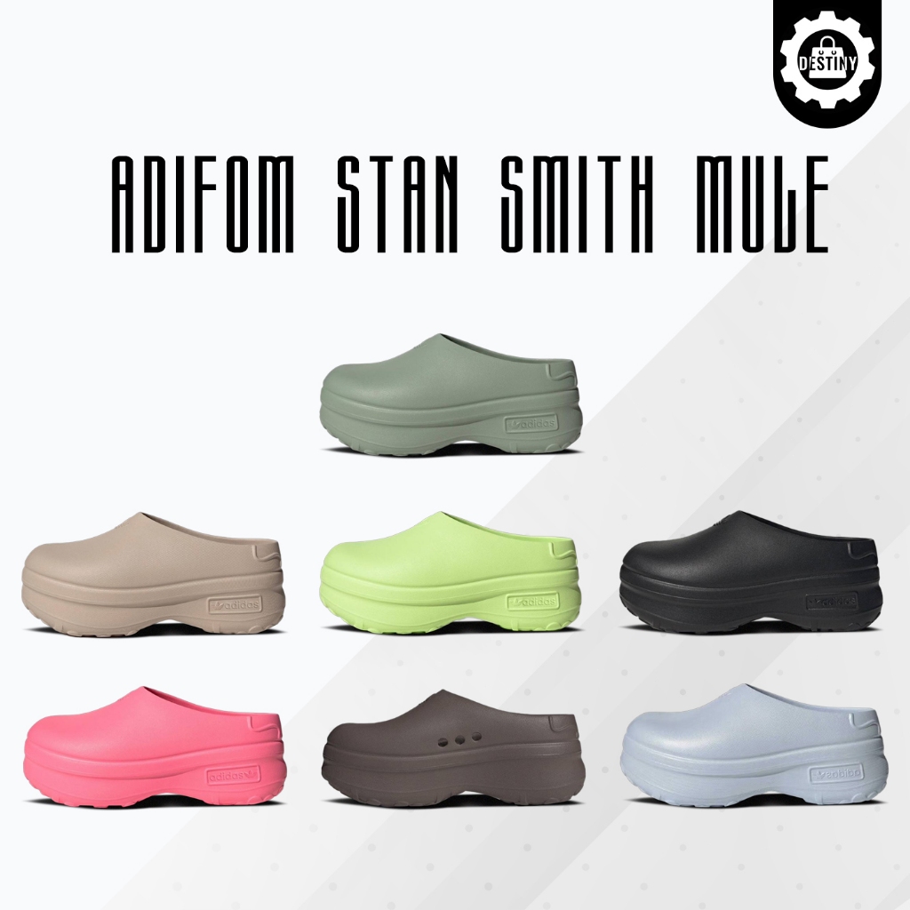 ใหม่นําเข้า adidas FOM Stan Smith Mule  รองเท้าแตะ รองเท้าสำหรับชายหญิง IE4626/IE7052/IE7053 ของแท้ 