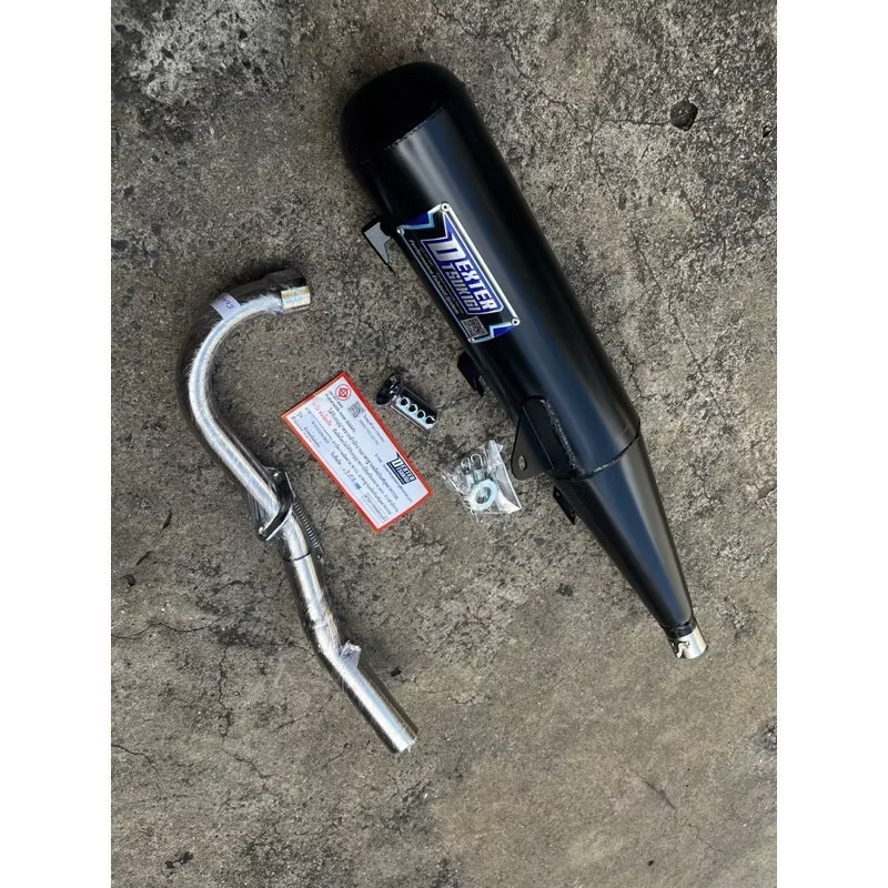 ท่อ ท่อเดิมผ่า W125i  LED ปี2023-2025 (ผ่าหมก) พร้อมจุกลดเสียง ท่อเวฟ ท่อผ่าหมก