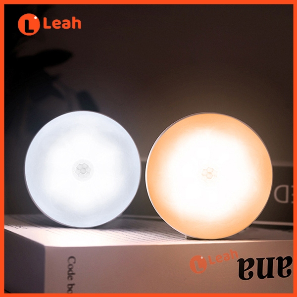 ไฟเซ็นเซอร์ LED หรี่ไฟได้ ไฟกลางคืนทรงกลมแบบชาร์จไฟได้เหมาะสำหรับตู้เสื้อผ้า ทางเดิน บันได และฉากอื่นๆ