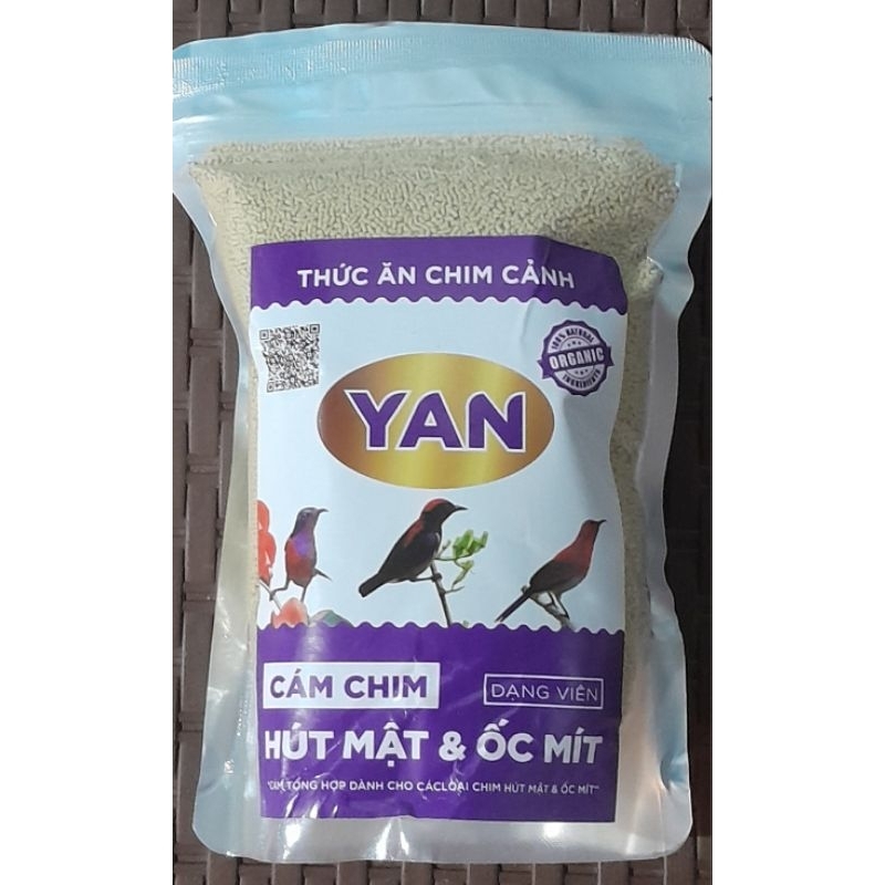 อาหารนกกินปลี และ นกชมพูสวน Yan เกรดพรีเมี่ยมขนาดบรรจุ 500กรัม