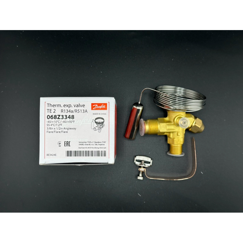 DANFOSS Model:068Z3348,EXPANSION VALVE TE2 ,น้ำยา R-134a /R513a
