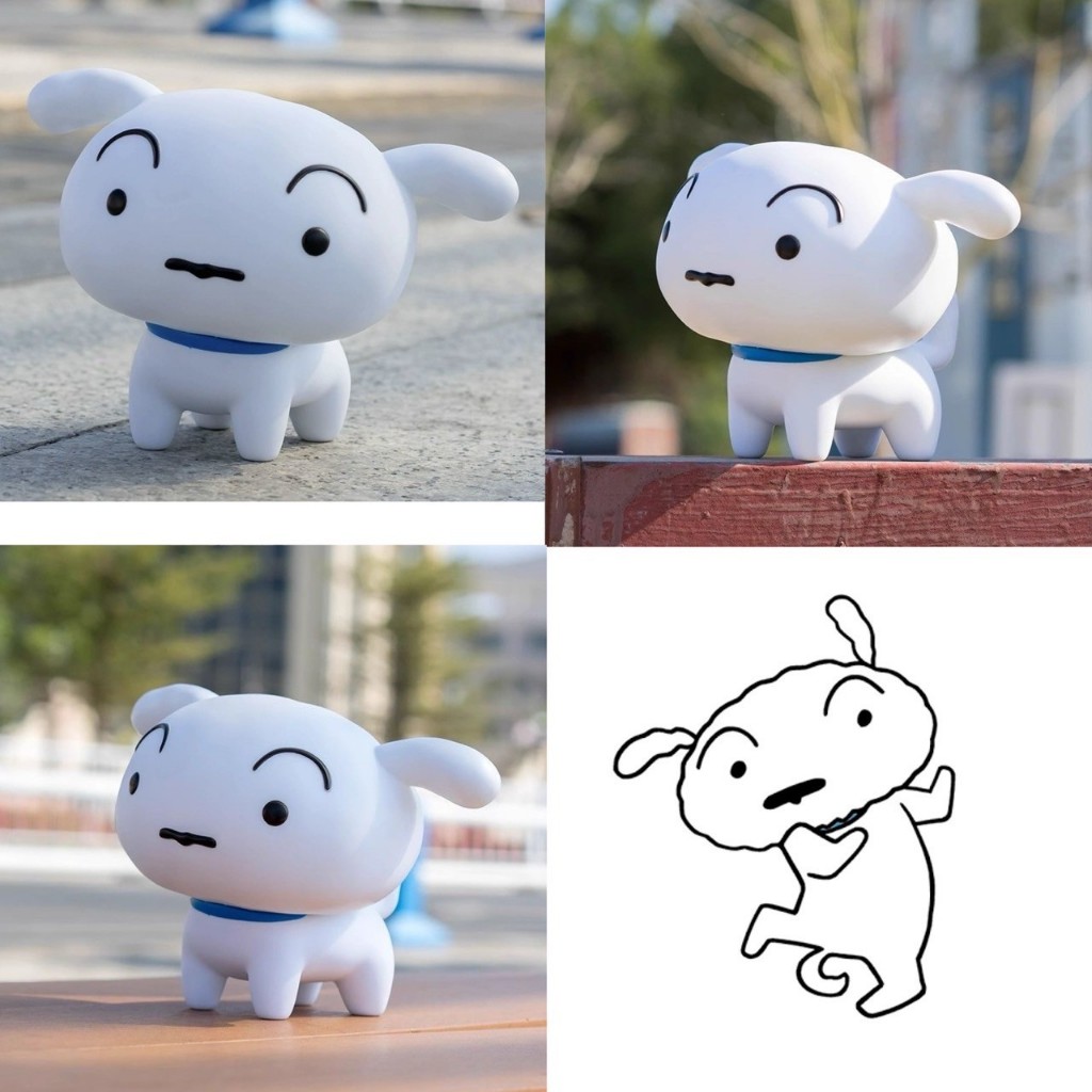 พร้อมส่ง🐶โมเดลตุ๊กตาหมาชินจังชิโระ Shinchan Shiro หมุนหัวได้ น้องน่ารัก วางไว้เป็นเพื่อนบนโต๊ะทำงาน หมาชินจัง 77037