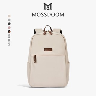 MOSSDOOM Goofy Backpack กระเป๋าเป้สะพายหลังผ้าใบ จุได้เยอะมาก กระเป๋าเป้โน๊ตบุ๊ค มี4สี(ดำ/เทา/ชมพูเข้ม/แอปริคอท)