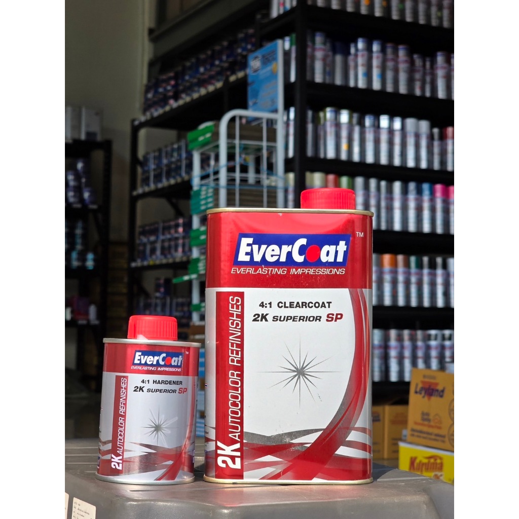 แล็กเกอร์/เคลือบเงาสำหรับรถยนต์ EVERCOAT เอเวอร์โคท 2K 4:1 - ชุดเล็ก