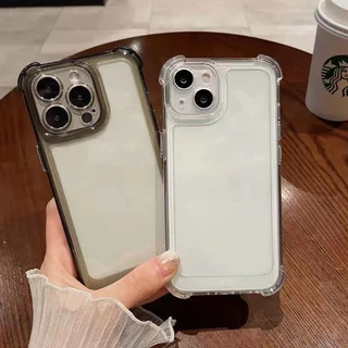 Silicone กันกระแทกเคส For iPhone 11 13 15 Pro Max 17 16 14 12 Air 7 8 Plus XR X Xs 15promax 16promax เคสโทรศัพท์มือถือ