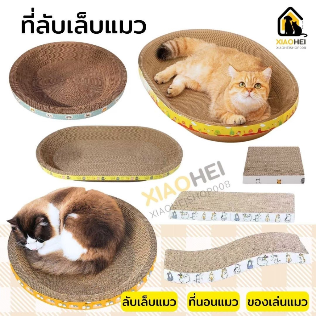 ที่ลับเล็บแมว รูปอ่าง ที่ฝนเล็บแมว ของเล่นแมว เป็นที่นอนแมวไปในตัว พร้อมส่งในไทย
